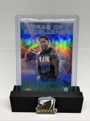 2026 Topps Chrome WWE Jey Uso Eras of Excellence Refractor