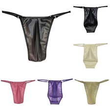 String string homme transparent sous vêtement taille basse latex pour un look u