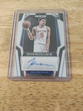KEVIN MCCULLAR JR. 2024-25 PANINI PRIZM BLACK ROOKIE BASE RC AUTO Q0154