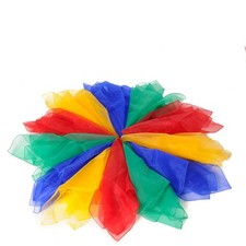 Jongliertücher 12er Set 65x65 cm Motorik Gymnastik Schul Sport Koordination