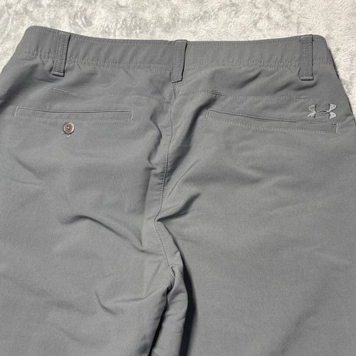 Under Armour Pants Mens 34x32 Gray Drive Performance Stretch Golf Casual - Picture 7 of 9