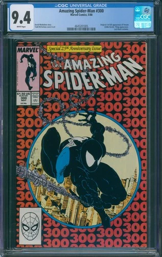 Amazing Spider-Man #300 CGC 9.4 Incredible Looking Book! 1st App of Venom 1988