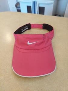 Nike Featherlight Dri-Fit Visor Unisex Youth Adjustable Strap Mesh Pink