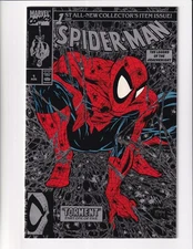 SPIDER-MAN 1 NM MARVEL COMICS BOOK SILVER MCFARLANE GREEN LIZARD (1990)