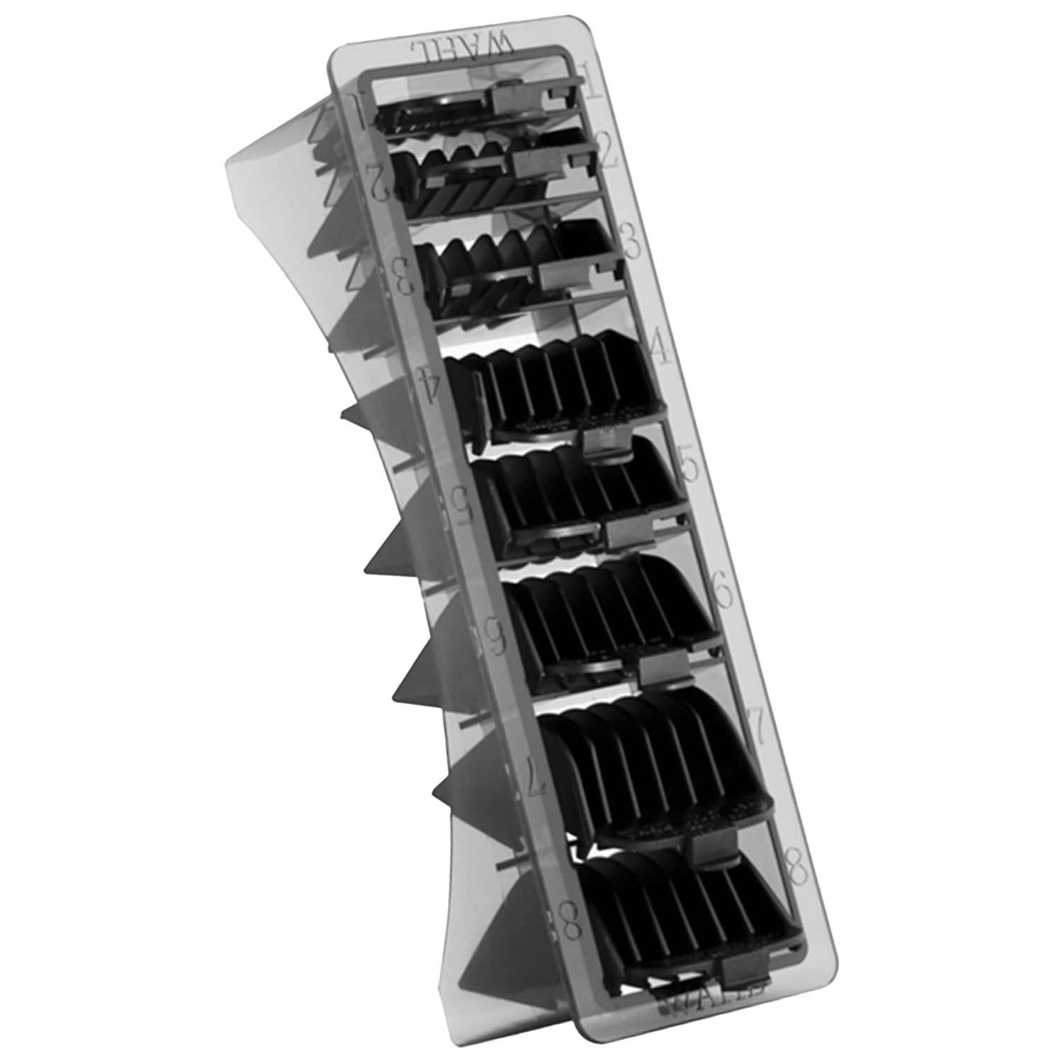 Professional Blistered 1-8 Cutting Guides, Black Clipper Gua