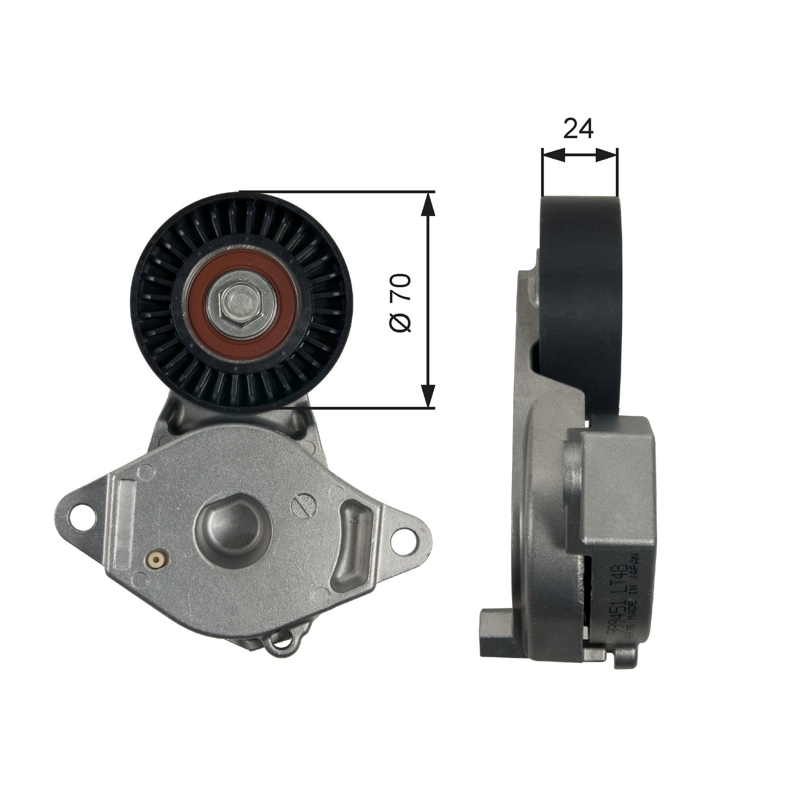 Gates Drivealign V-Ribbed Belt Tensioner - T39246 - Equivalent to OE Quality - Image 3