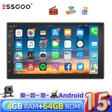 Android15 4 64G 7" Car Stereo Radio CarPlay Touch Screen USB GPS FM NAVI Camera