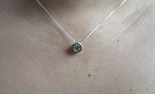 18K yellow gold solitaire diamond 0.50 TWC Pe...
