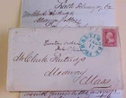 US #65 WITH CERTIFICATE LETTER BALTIMORE MARYLAND COVER  BLUE CANCEL 1862