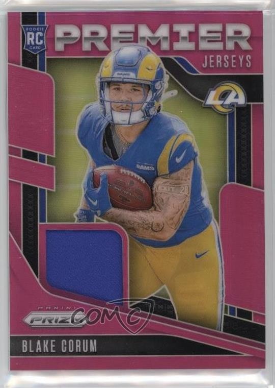 2024 Panini Prizm Premier Jerseys Pink Prizm Blake Corum #PJ-BCM Rookie RC 1e7l