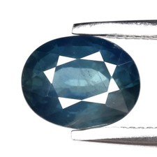 💎 1.30ct 6.8x5.5mm Oval Natural Greenish Blue Sapphire - Heated, Australia Gem
