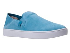 Spenco Saylor SP1197AQA090 Women's US 8D Aqua Sea Suede Slip On Shoes HTAT1409