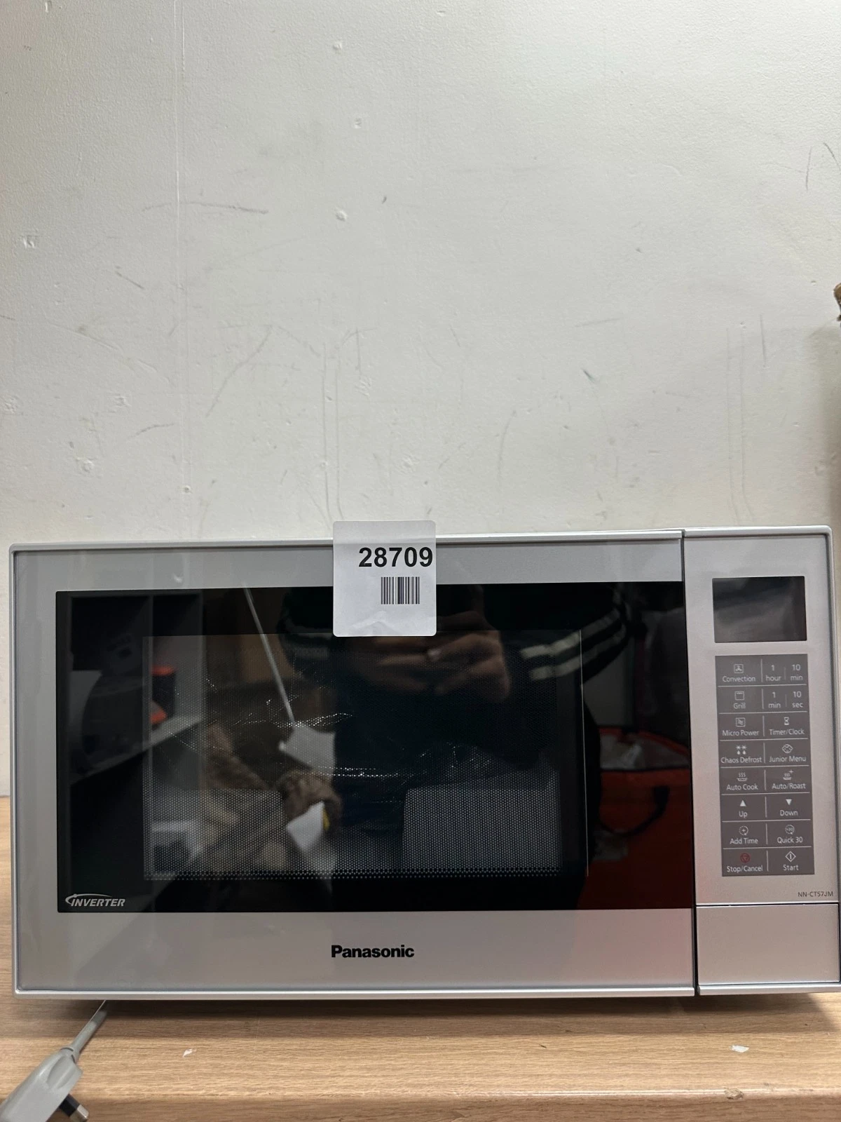 Panasonic NN-CT57JMBPQ Slim Combination Microwave Oven & Grill with Turntable, 2