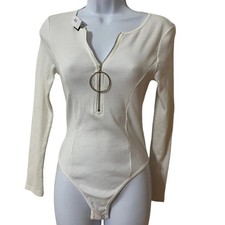 White long sleeve bodysuit