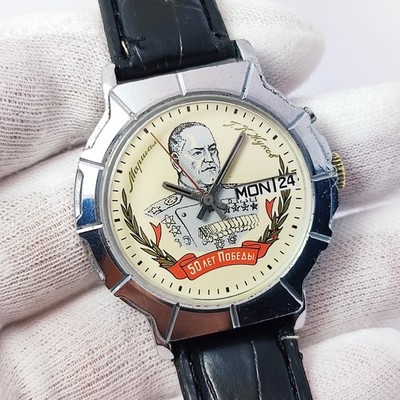  VINTAGE Soviet wrist watch Slava mechanical 2428 26 jewels Made in USSR 80s.