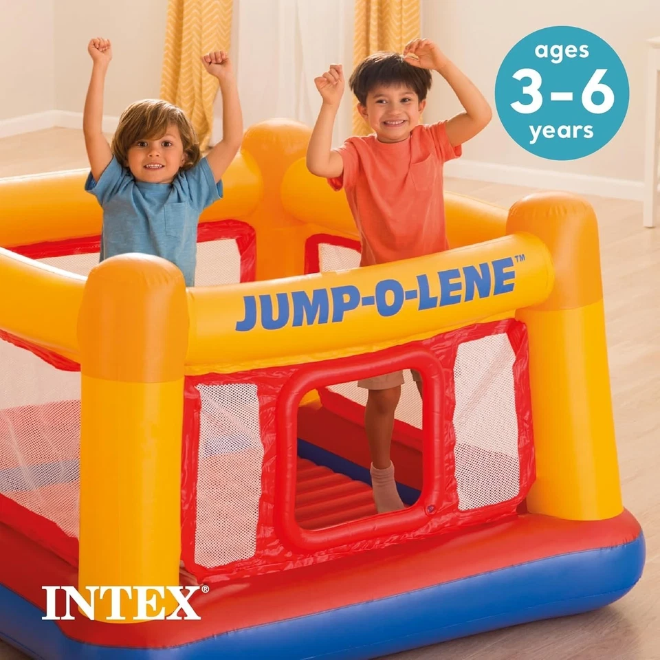 Intex Jump-O-Lene Inflatable Bounce House Ball Pit Playhouse Kids Ages 3-6 - Image 4 of 4