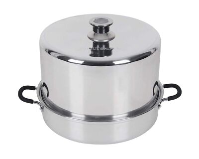 Kitchen Crop VKP Brands Steam Canner, 7 Quart Jar Capacity, Silver