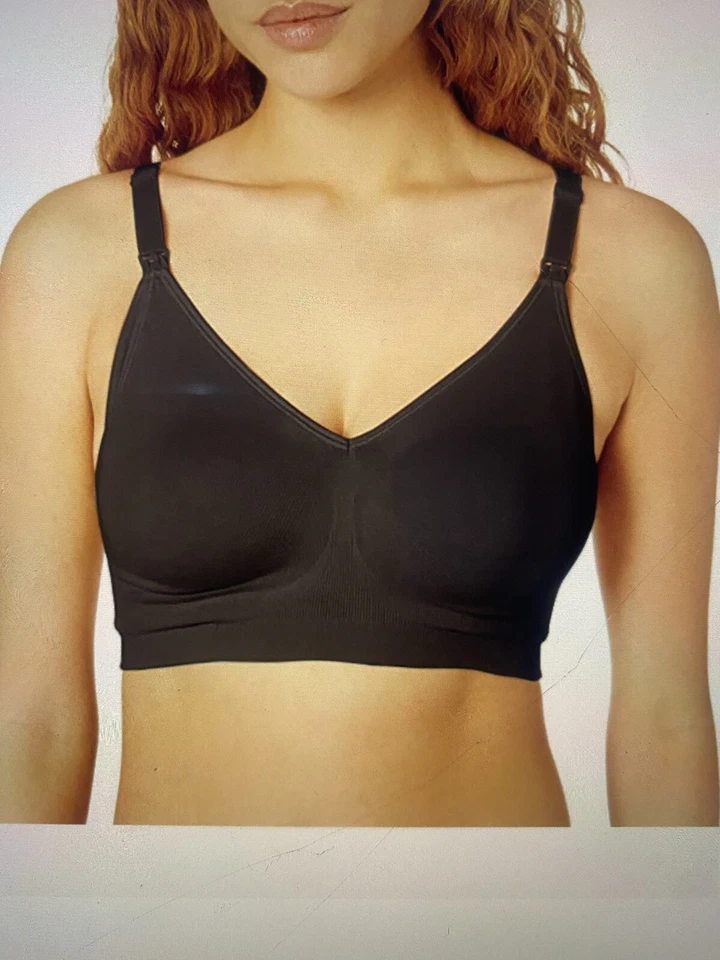 Playtex Nursing Black Bra, Size Medium Wire free, Flexes To Fit. Easy Open - Image 2 of 4