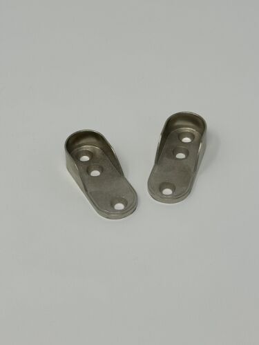 1 Pair Closet Rod Support - Chrome Finish w/o Dowels - Picture 3 of 3