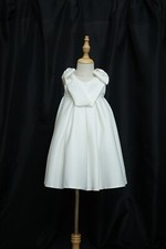 Elegant White Bow Princess Dress Flower girl dress/Formal Dress