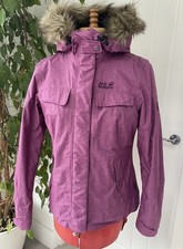 Jack Wolfskin Waterproof Jacket Coat Parka Uk 10 Texapore Micro Guard Magenta
