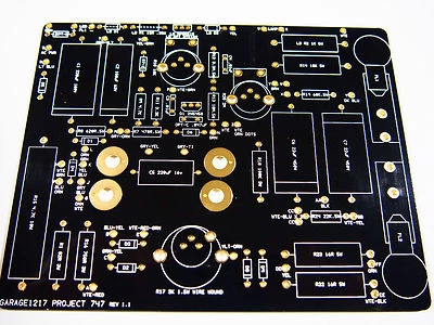 GARAGE1217 B&K 747 B TUBE TESTER REPLACEMENT PCB + RECOMMENDED BILL OF MATERIALS