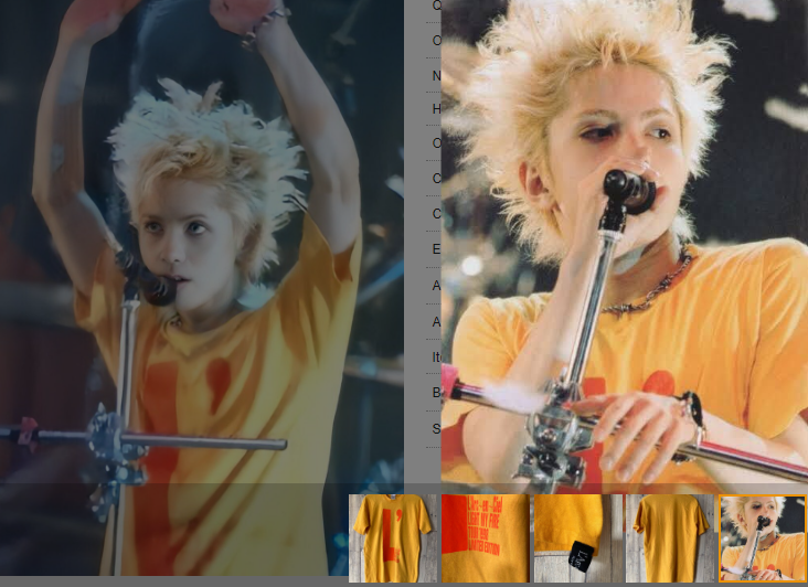 Rare HTF Vtg 90s 1998 Limited Edition L'Arc en Ciel tshirt as worn