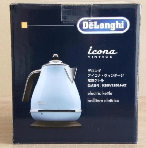 DeLonghi electric kettle ICONA Vintage Collection Azzurro Blue 1.0L  KBOV1200J-AZ