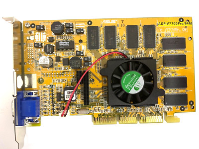 VINTAGE ASUS AGP-V7700PRO/64M PURE NVIDIA GEFORCE2 PRO 64MB AGP VGA ONLY MXB132