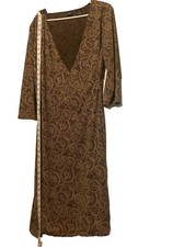 Mixit Woman’s dress large beige & brown midi dress mixit brand School Wedding