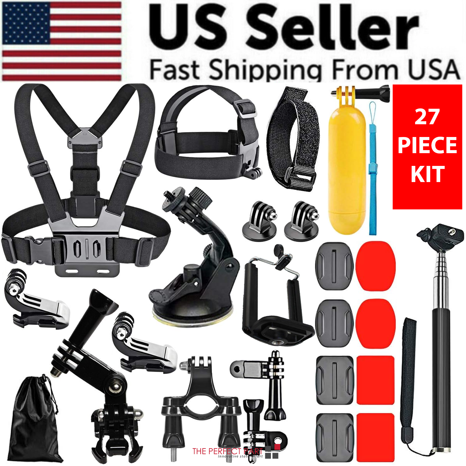 Accessories Kit Mount For GoPro Hero 11 10 9 8 7 6 Session SJCAM/Xiaomi yi EKEN-image