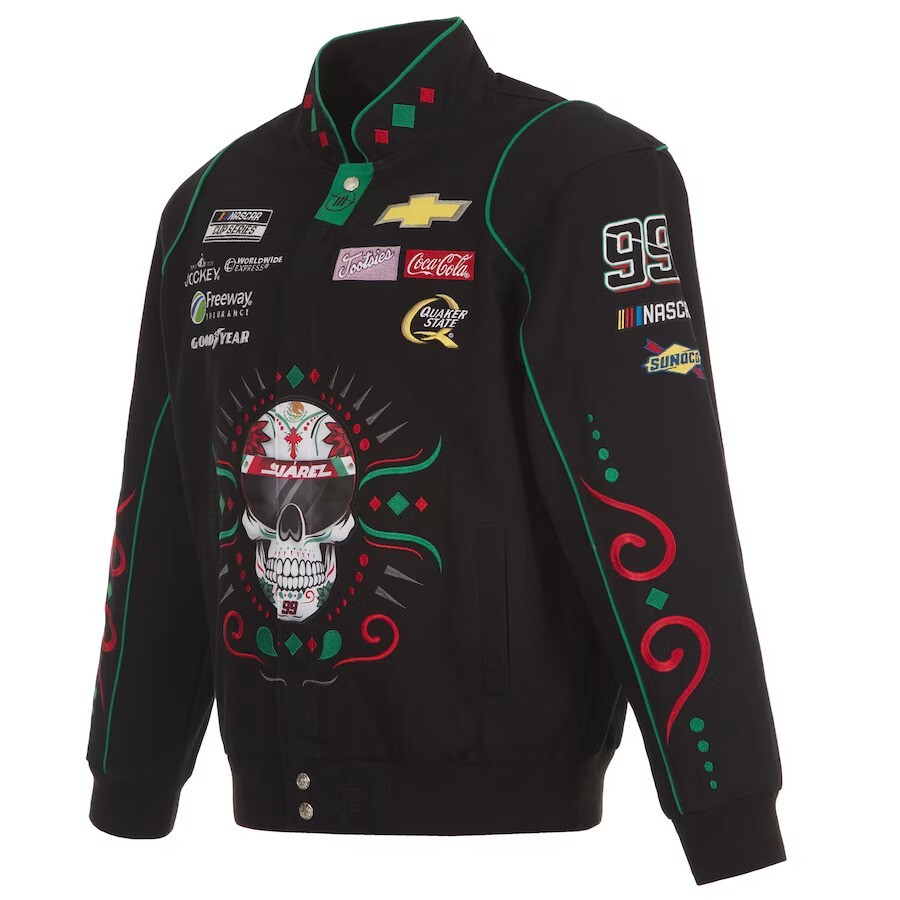 Nascar Daniel Suarez JH Design 99 Mexico Chevy Cotton Twill Snaps
