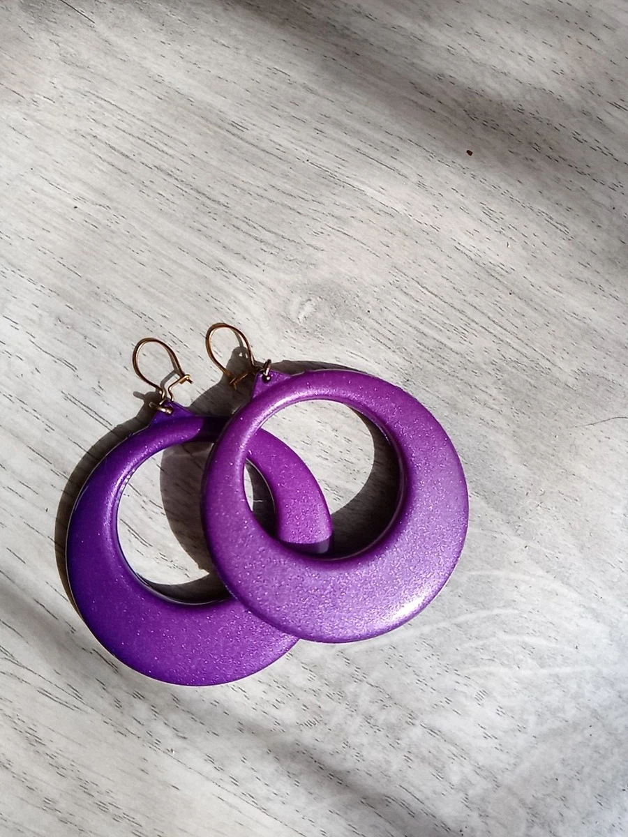 Boucles D’oreilles Créoles Art Déco – Vintage Plaqué Or, Super Style !