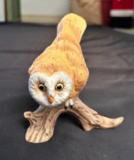 Bird Sanctuary”  Porcelain Owl Figurine with COA Maria Goretti Decor