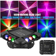 150W LED Storm Rotating Beam Laser Light Strobe KTV Bar Moving Head Stage Light