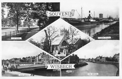 POSTKARTE - CAMBRIDGESHIRE - SOUVENIR VON WISBECH - ECHTFOTO - BRINKS - PARK