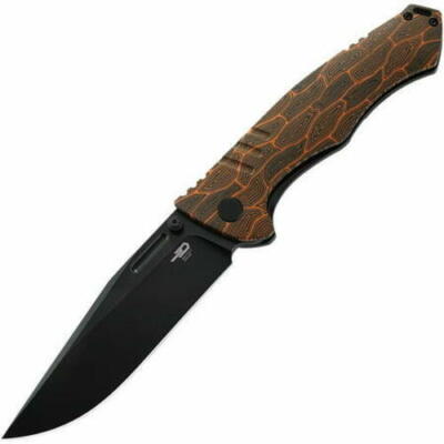New Bestech Knives Keen II Framelock Black/Org Folding Poket Knife BT2301F