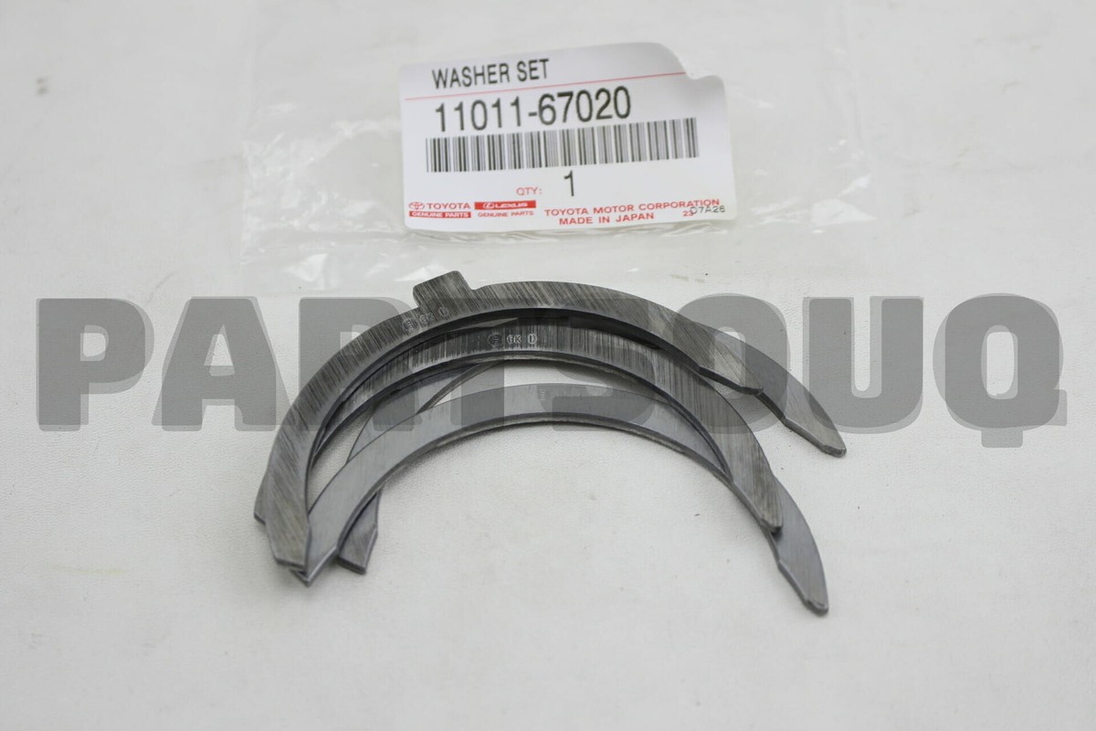 1101167020 Genuine Toyota WASHER SET, CRANKSHAFT THRUST