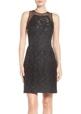 Vera Wang Metallic Sheath Dress Size 10