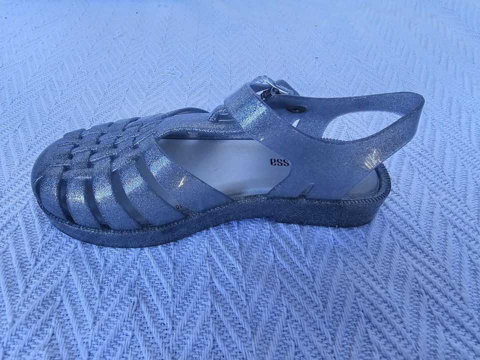 Sandalias Mini Melissa Mel Possession en Brillo Transparente/Plateado Talla 11 Niñas Foto 4 de 4