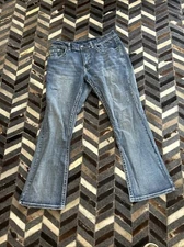 NWOT New w/Out Tags T.K. Axel Vintage root cut 34×32 Mens Blue Jeans Cotton Swee