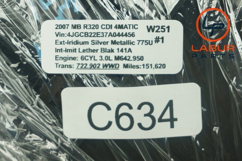 W251 07-09 Mercedes R320 Speedometer Instrument Cluster Gauge 152K Miles C634 - Picture 8 of 8