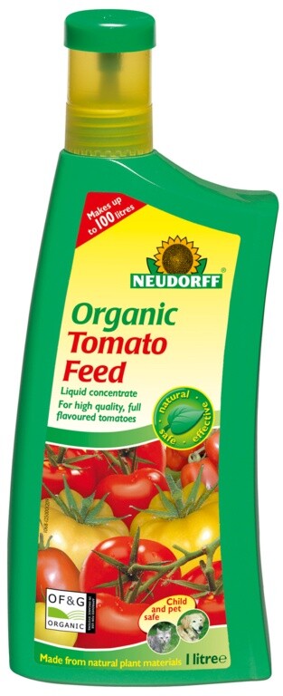 Neudorff Organic Child Pet Safe Liquid Tomato Feed Fertiliser Concentrate 1L