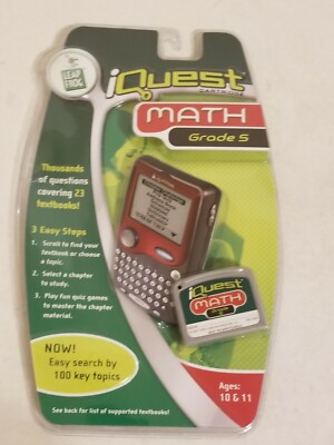LEAP FROG - iQUEST CARTRIDGE MATH GRADE 5 FOR AGES 10 & 11