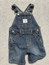 Carters Denim Blue Jean Overalls One Piece"I'm One Charming Guy" Sz 12M Cotton