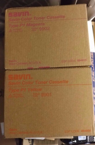 3 Savin Color Toner Typ P1 (1) Gelb 9901 (1) Magenta 9902 (1) Cyan 9903 - Bild 2 von 2
