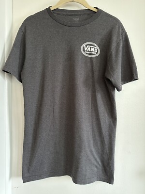 Vans Off The Wall Since 1966 T-Shirt Oval Check Charcoal Small
