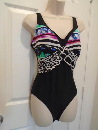 女esmara One Piece 内置文胸带垫拼色泳装40c 42c 全新 Ebay