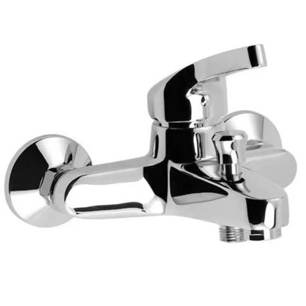 Mitigeur de bain douche chromé robinet de baignoire mono à économie d'eau