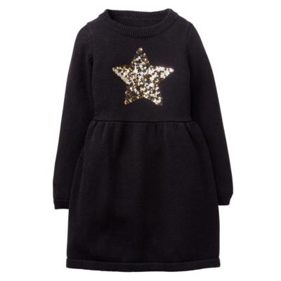 NWT Gymboree Winter Star Black Star Sweater Dress Girls 5/6,14 | eBay